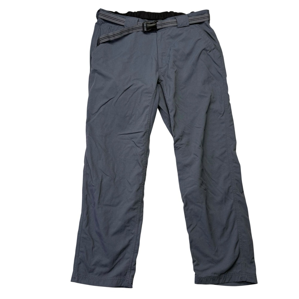 Duluth Mens Pants Large x30 Gray Straight Leg Nylon Hiking Outdoor Performance